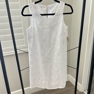 White Daisy Eyelet Dress